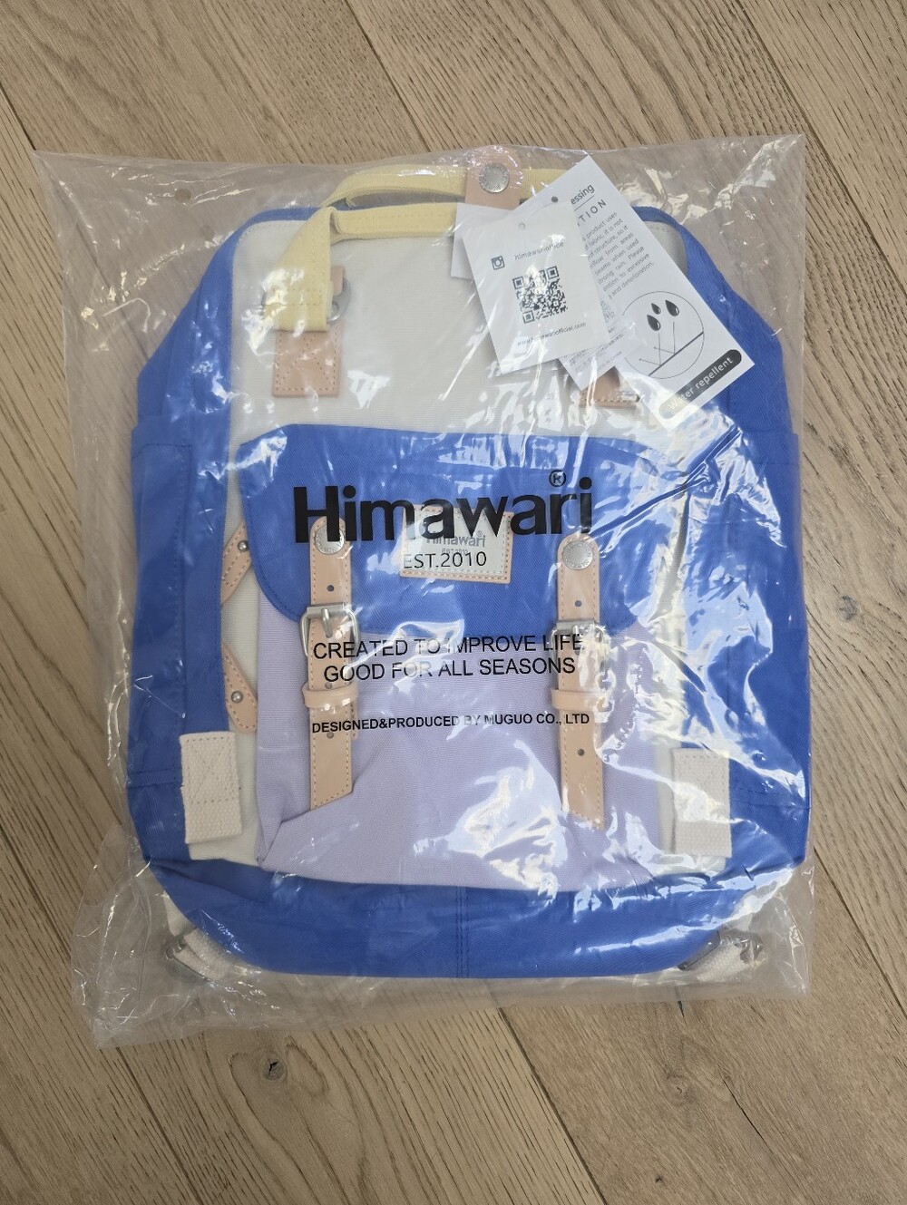New Kids Backpack in Blue and Cream